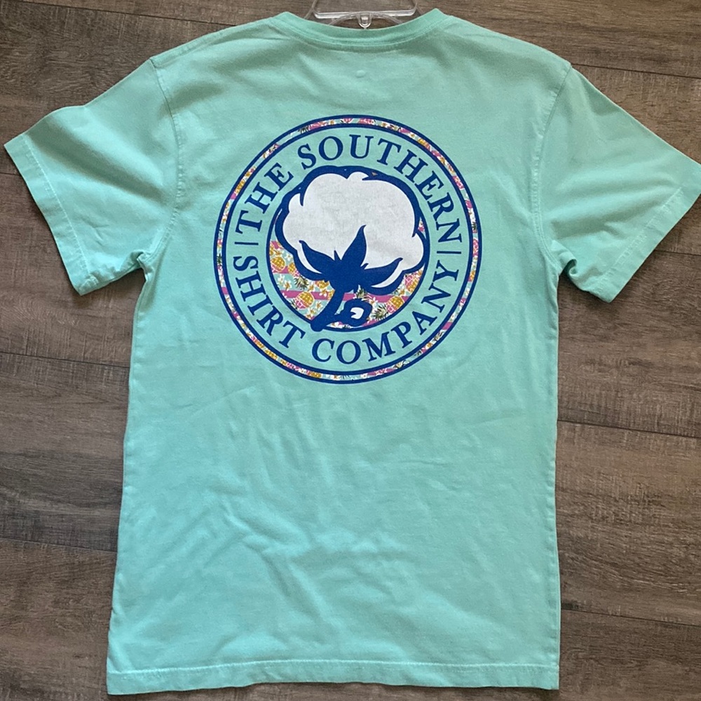 Mint tee from the Southern Shirt Company. Size small.